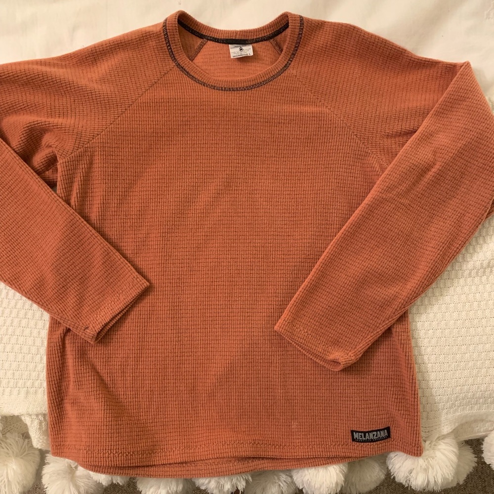 Women’s Large Melanzana  orange Long-sleeve